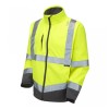 Leo Workwear Clovelly With Buckland Class 3 Hi-Vis Yellow Anorak Softshell Jacket Leo Workwear Clovelly With Buckland Class 3 Hi-Vis Yellow Anorak Softshell Jacket